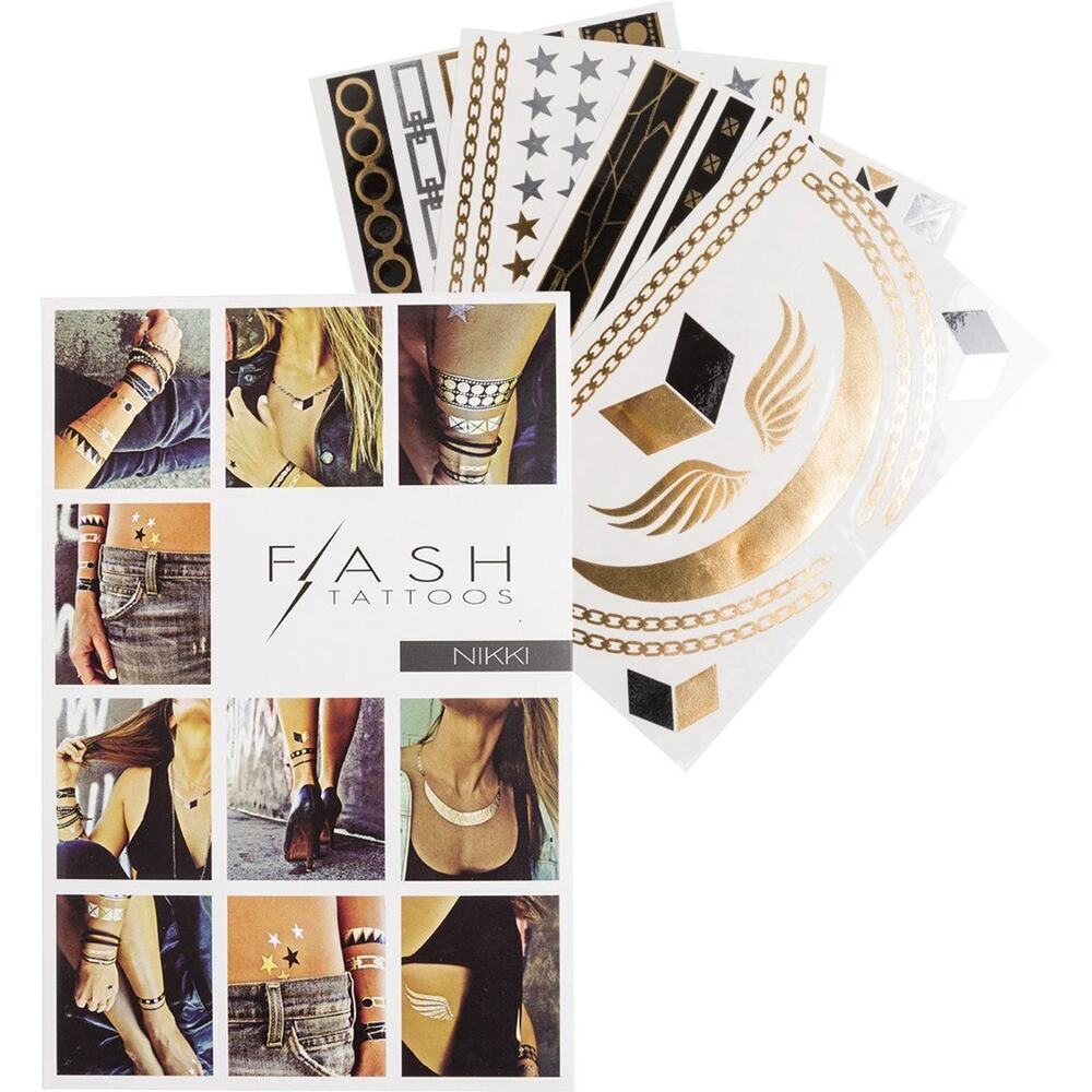 Vans Nikki Flash Tattoos Temporary Metallic Tattoos 4 Sheets